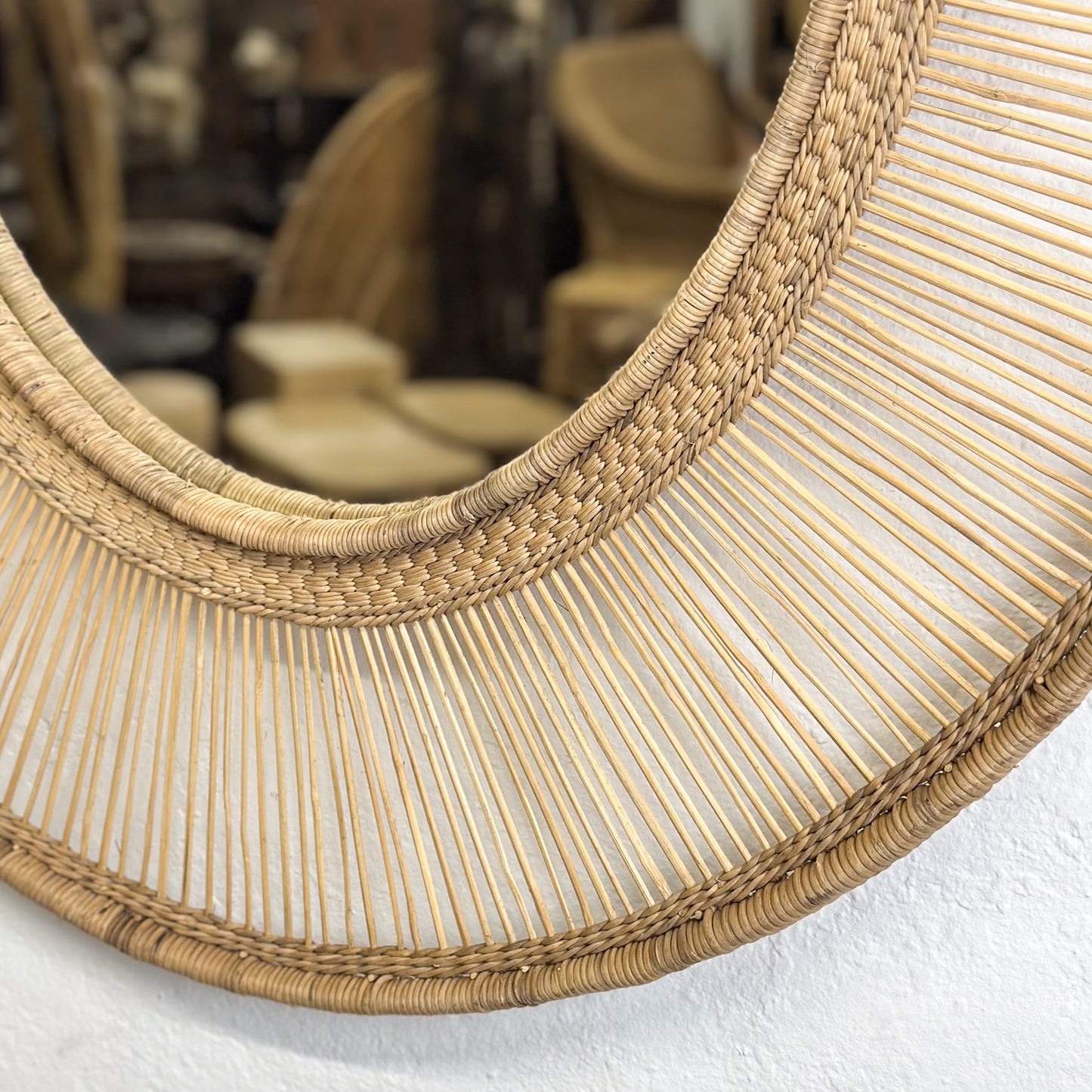 Malawi Mirror Oval Natural