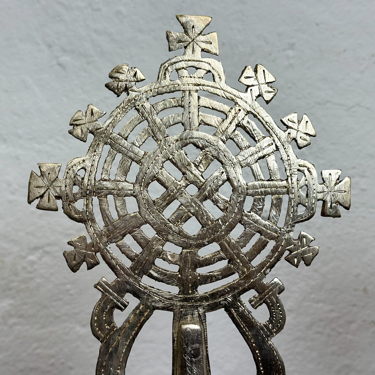 Large Ethiopian Nickel Cross