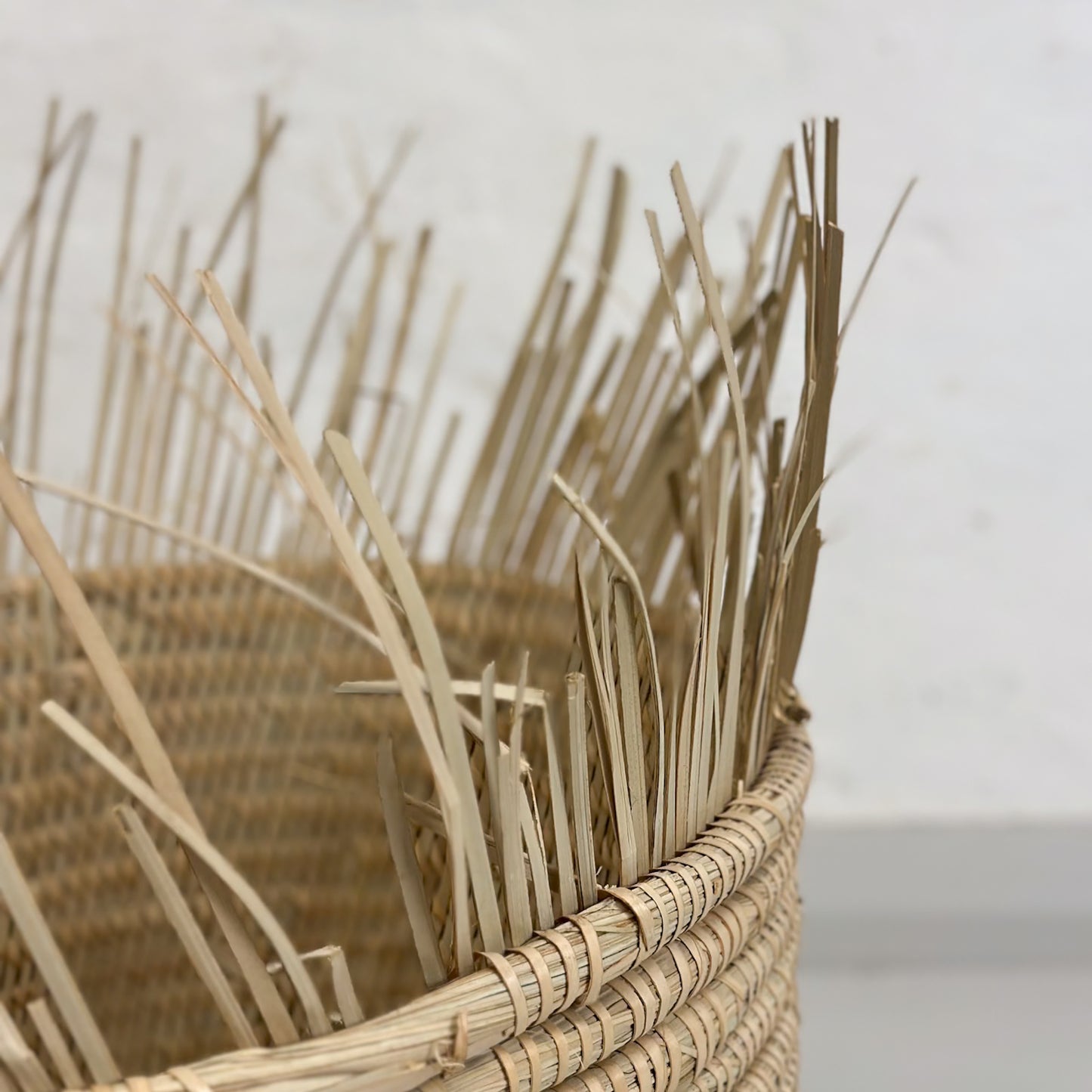 Fringed Coil Basket - Malawi