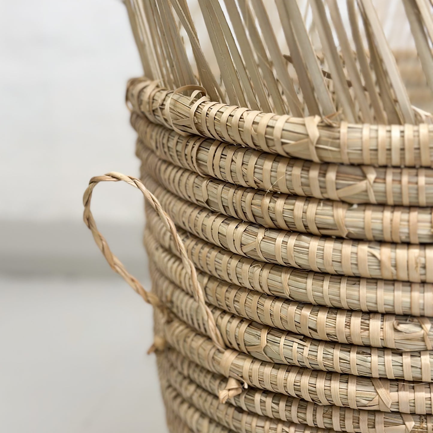 Fringed Coil Basket - Malawi