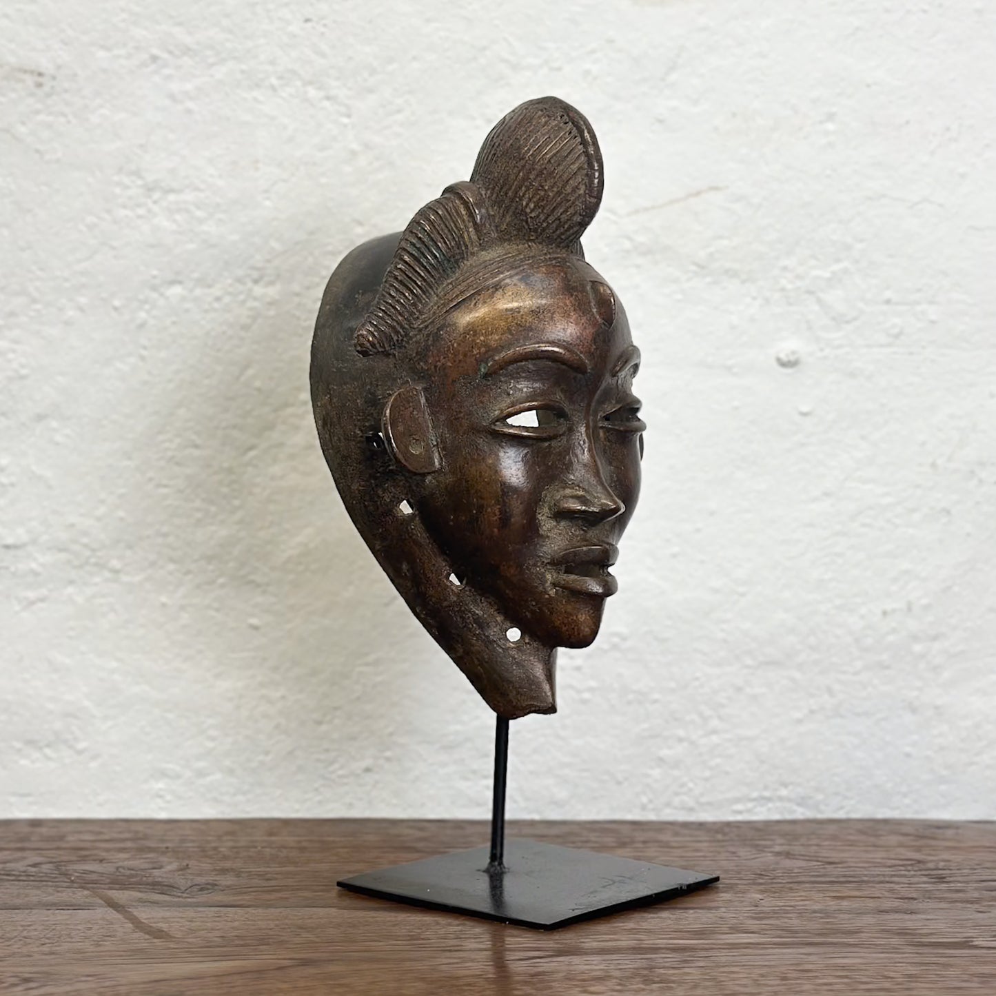 Bronze Baule Mask  - Ivory Coast