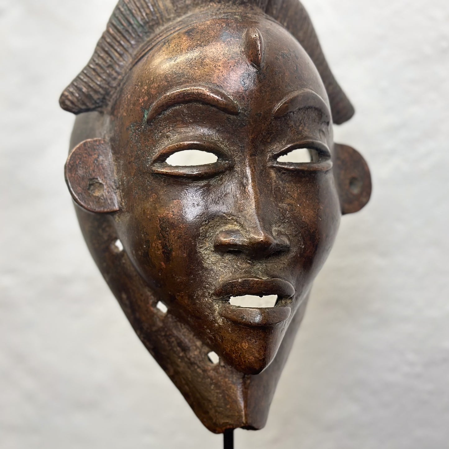 Bronze Baule Mask  - Ivory Coast