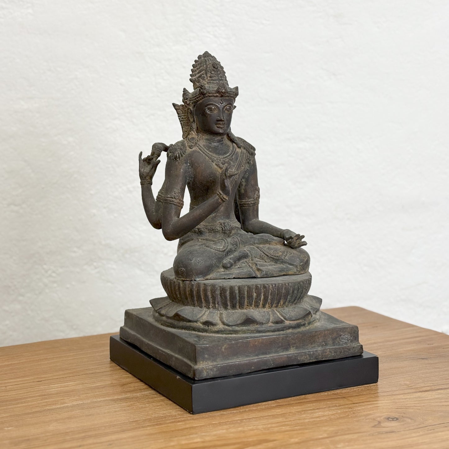 Sitting Bronze Shiva on Base