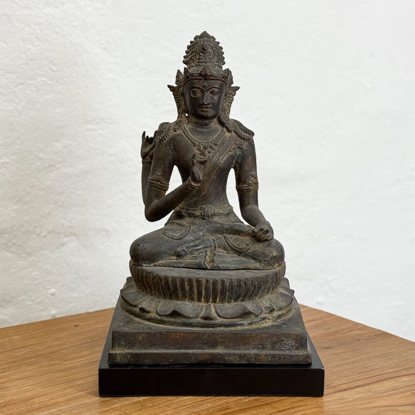 Sitting Bronze Shiva on Base