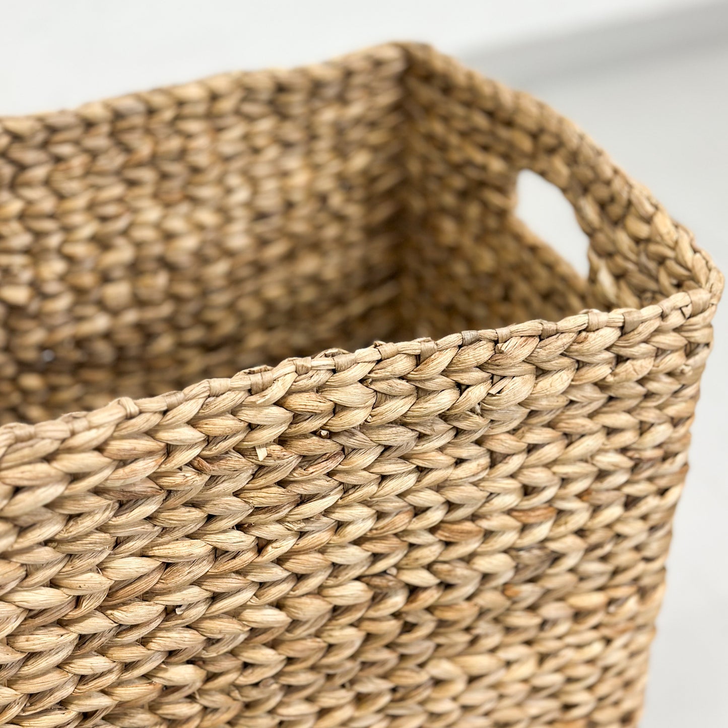 Rectangular Water Hyacinth Storage Basket