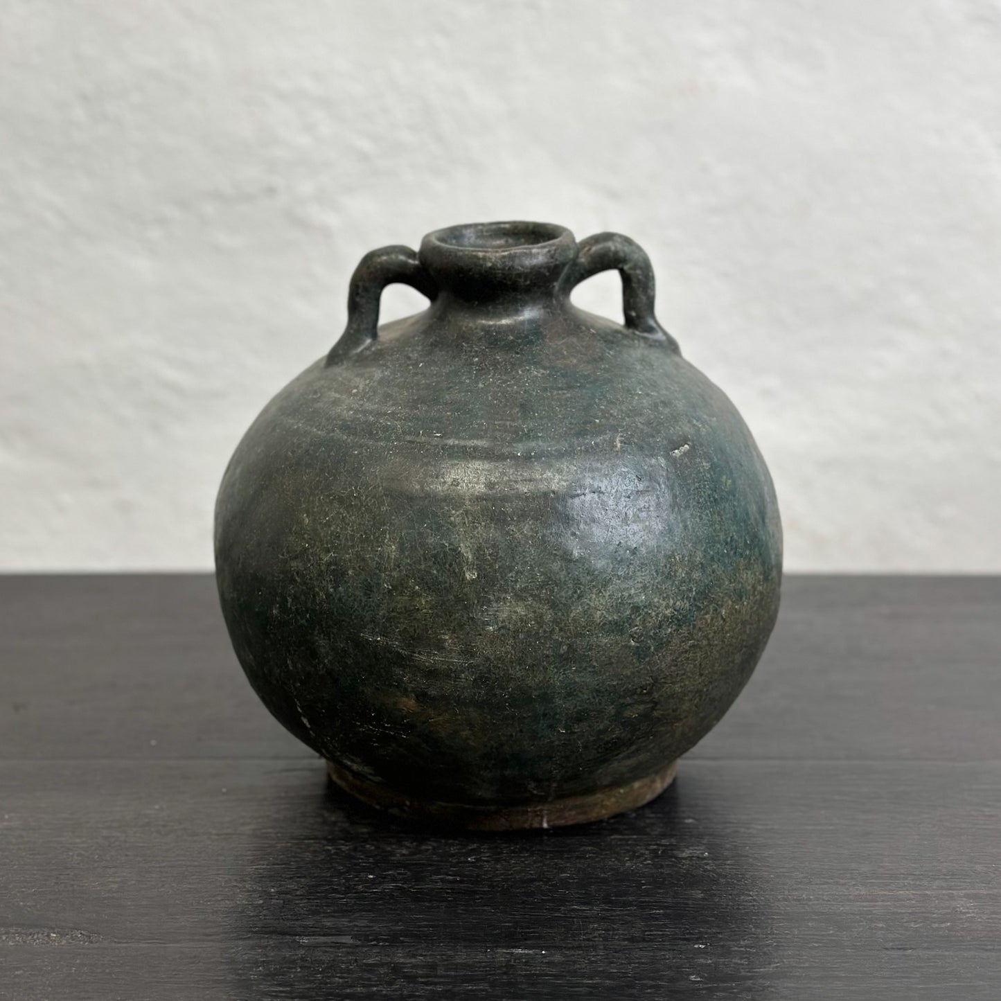 Squat Round Vase with Handles