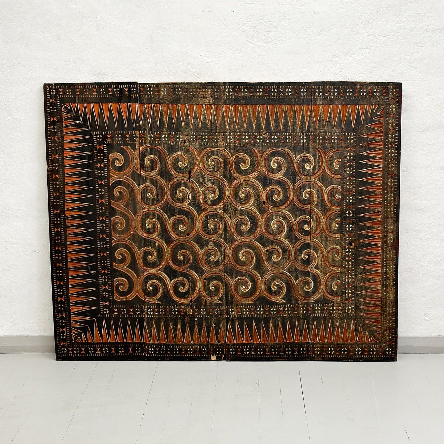 Large Vintage Carved Toraja Panel