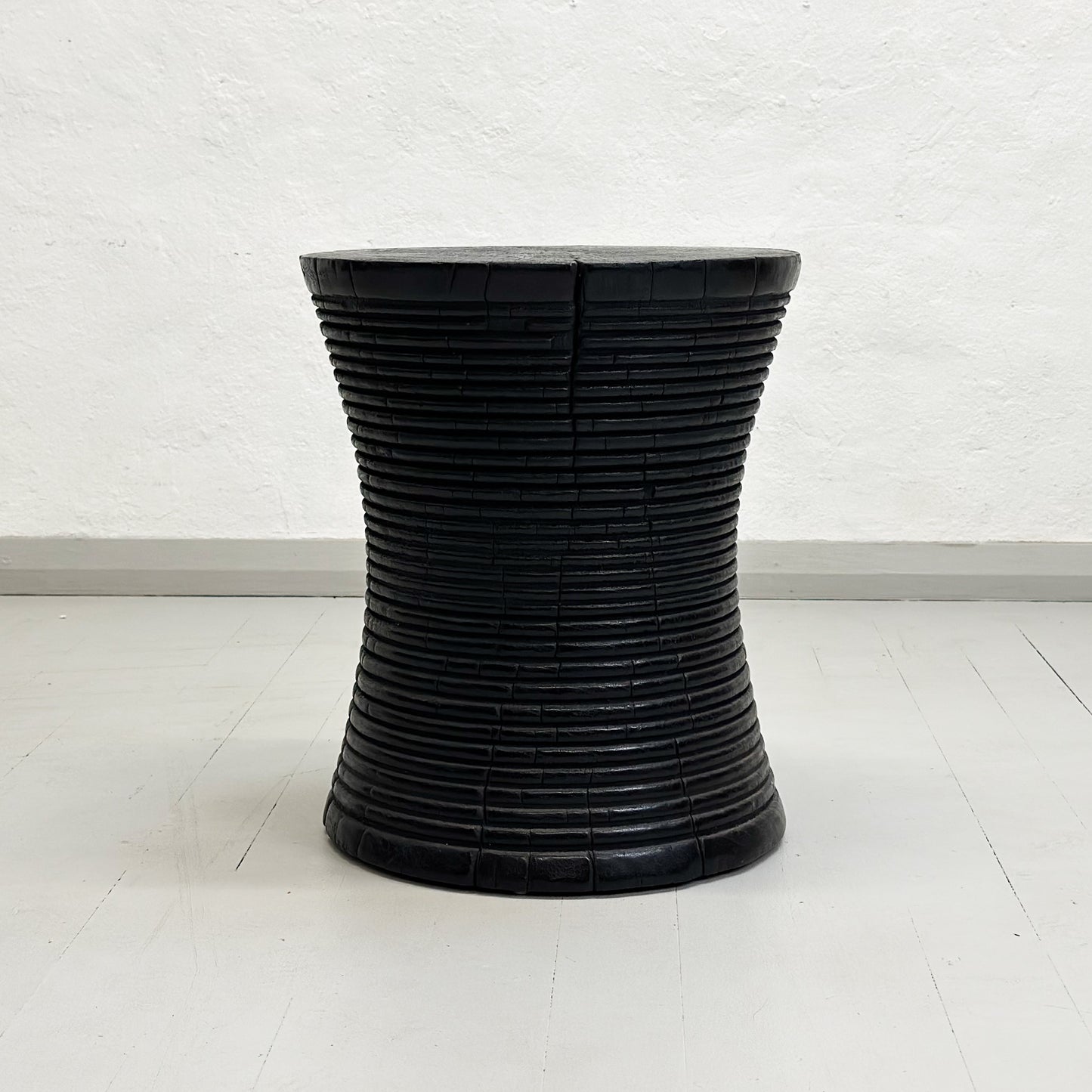 Ribbed Hourglass Stool