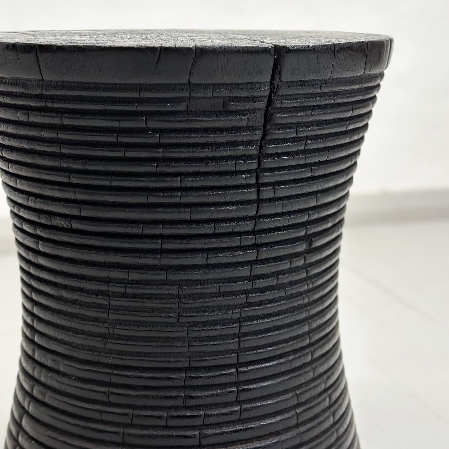 Ribbed Hourglass Stool