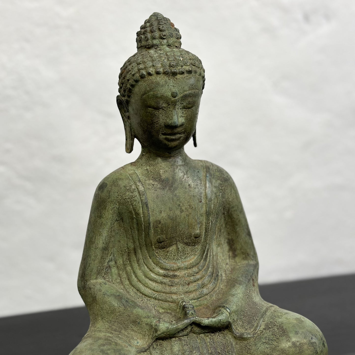 Sitting Bronze Buddha on Base