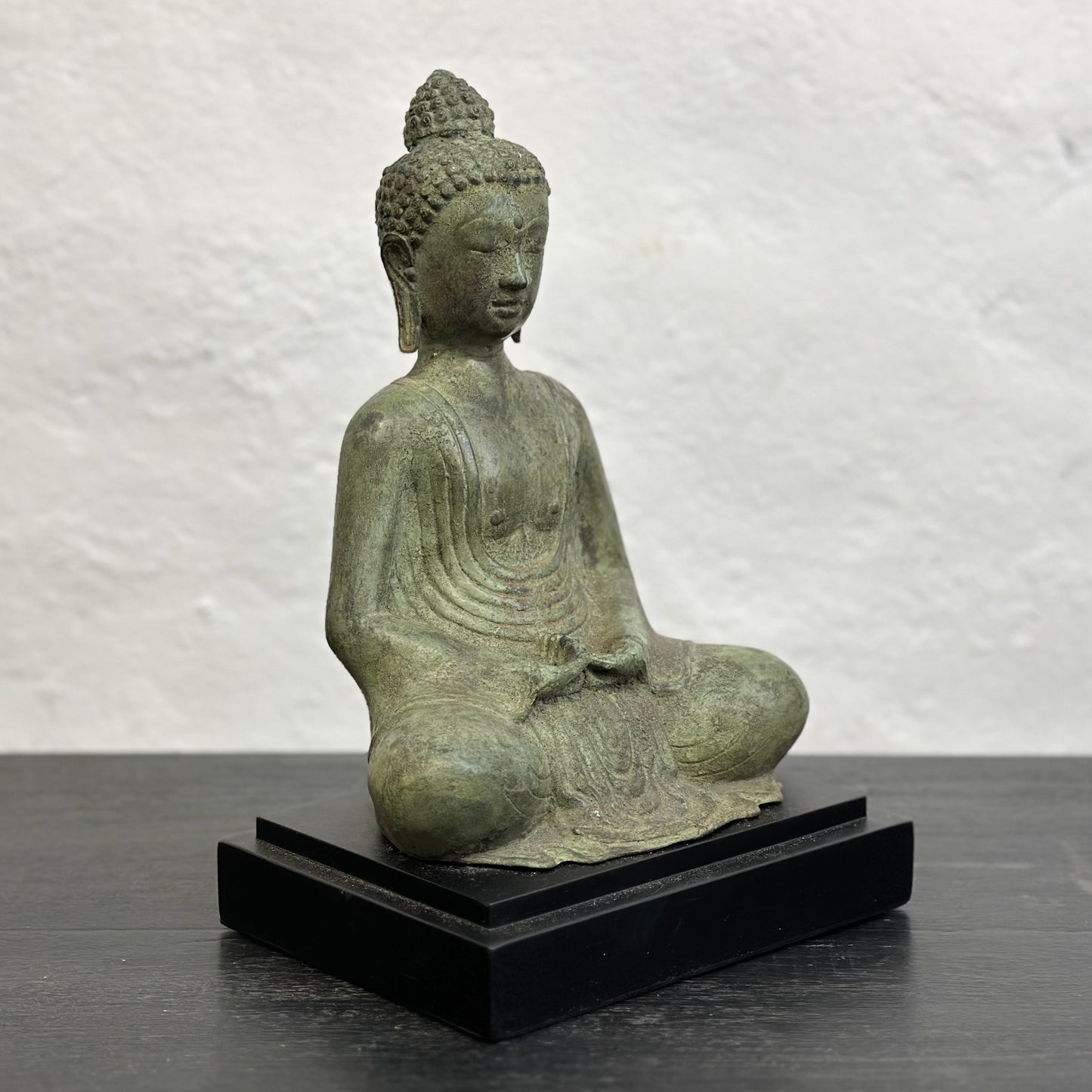 Sitting Bronze Buddha on Base