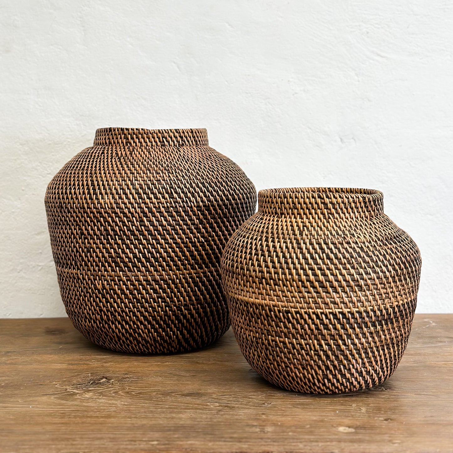 Rattan Urn Planter