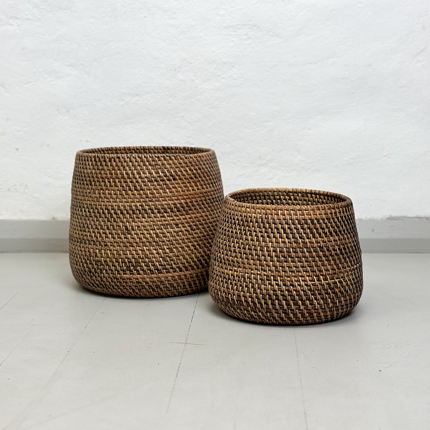 Tapered Rattan Planter