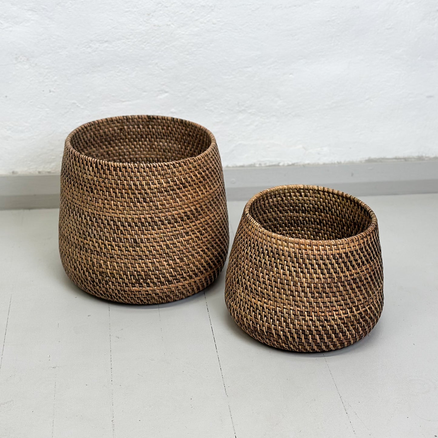 Tapered Rattan Planter