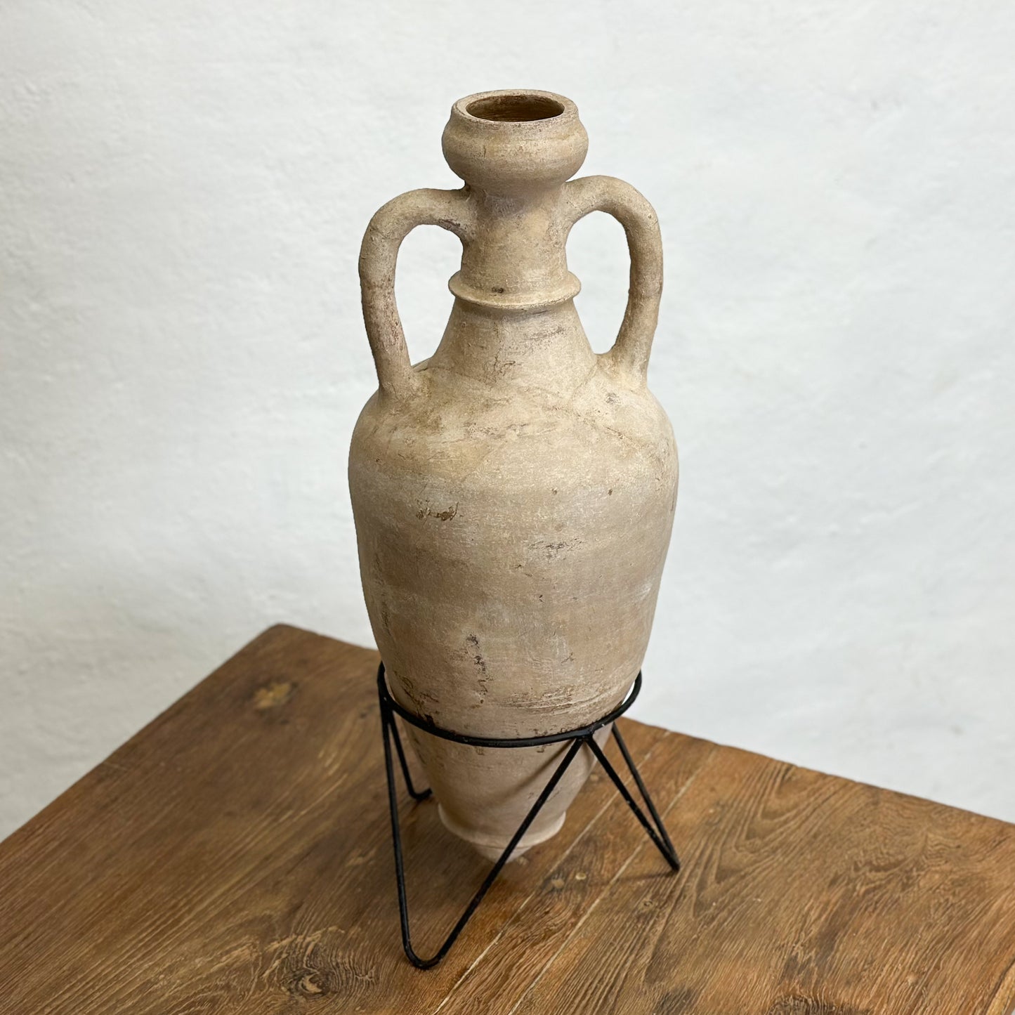 Terracotta Amphora on Stand III