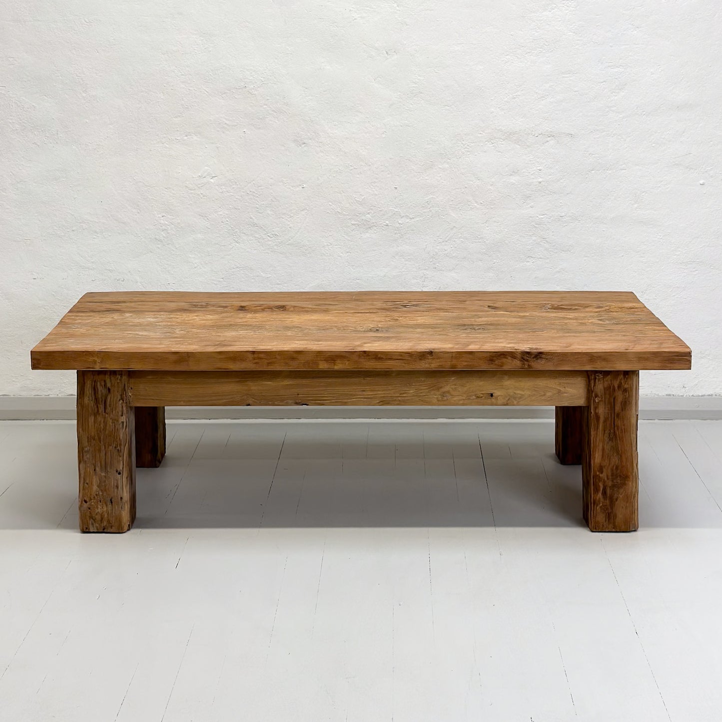 Rustic Solid Teak Coffee Table