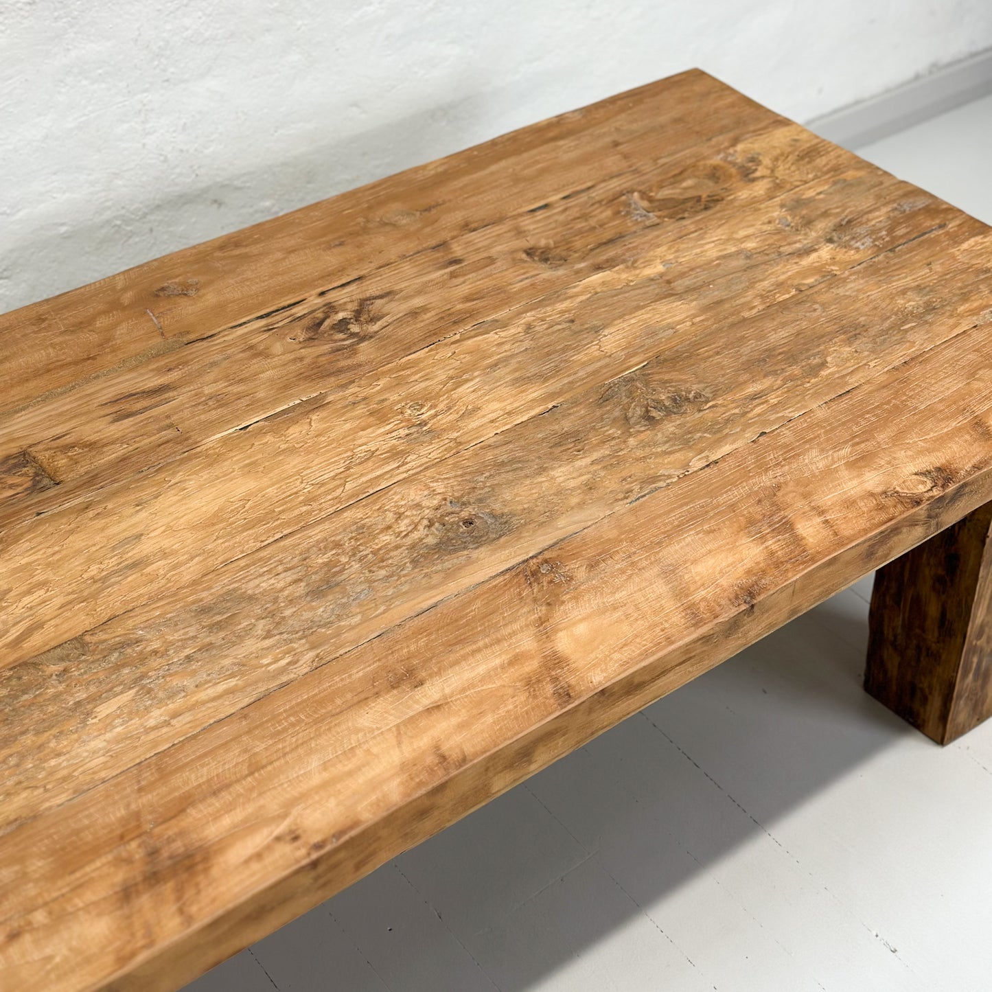 Rustic Solid Teak Coffee Table