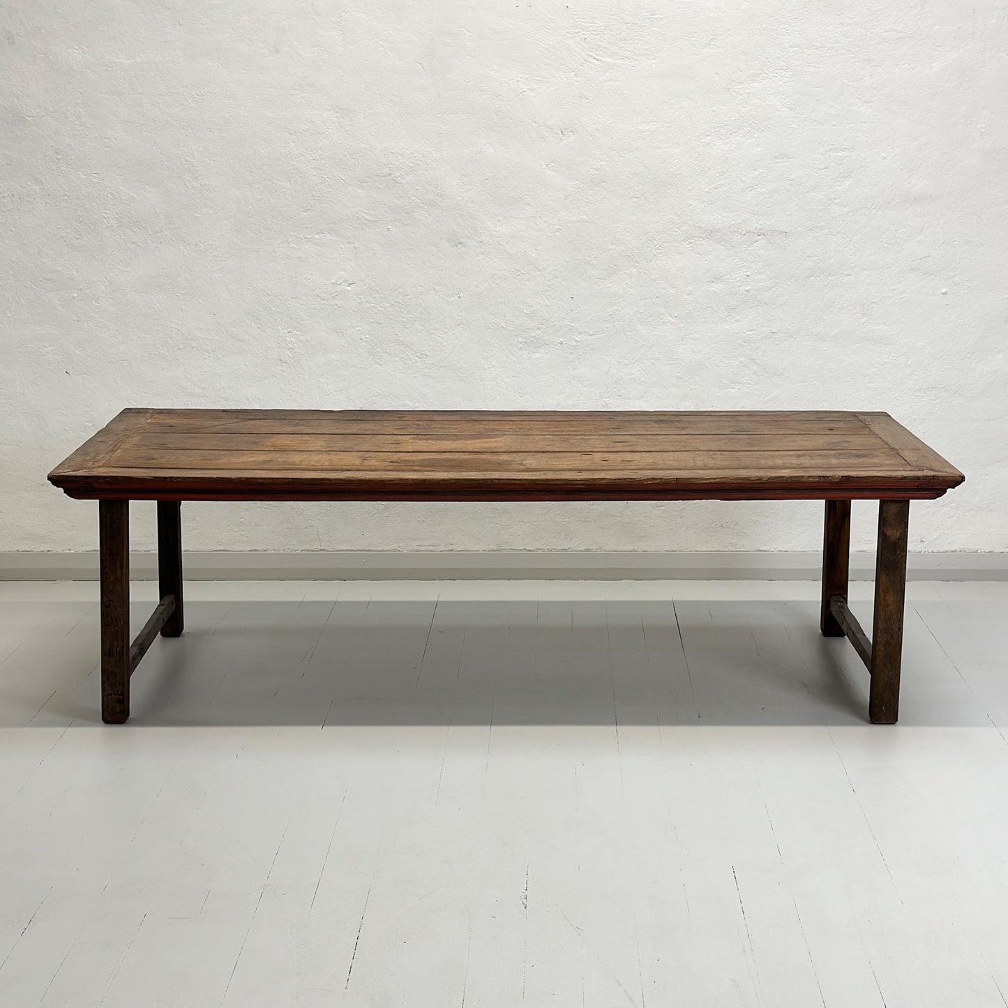 Distressed Vintage Teak Coffee Table