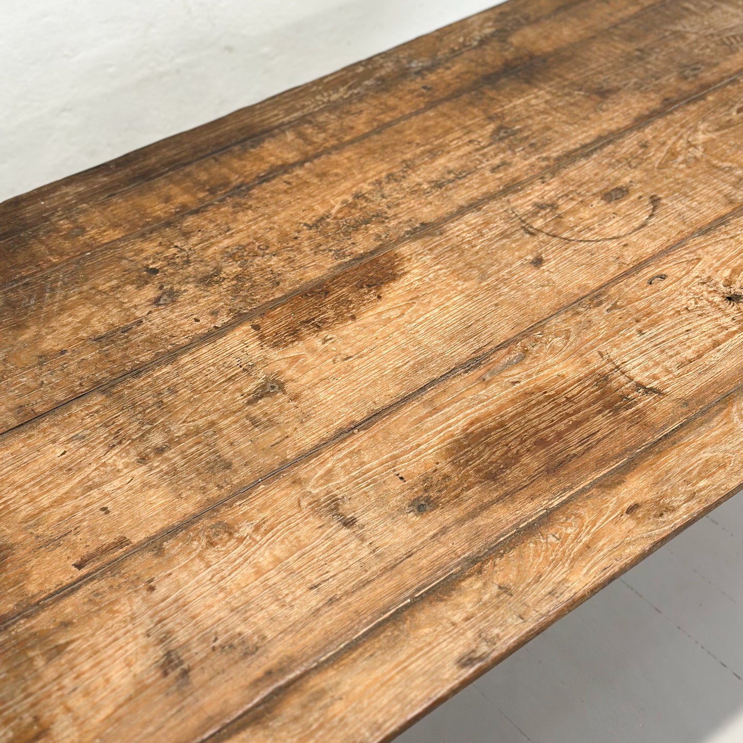 Distressed Vintage Teak Coffee Table