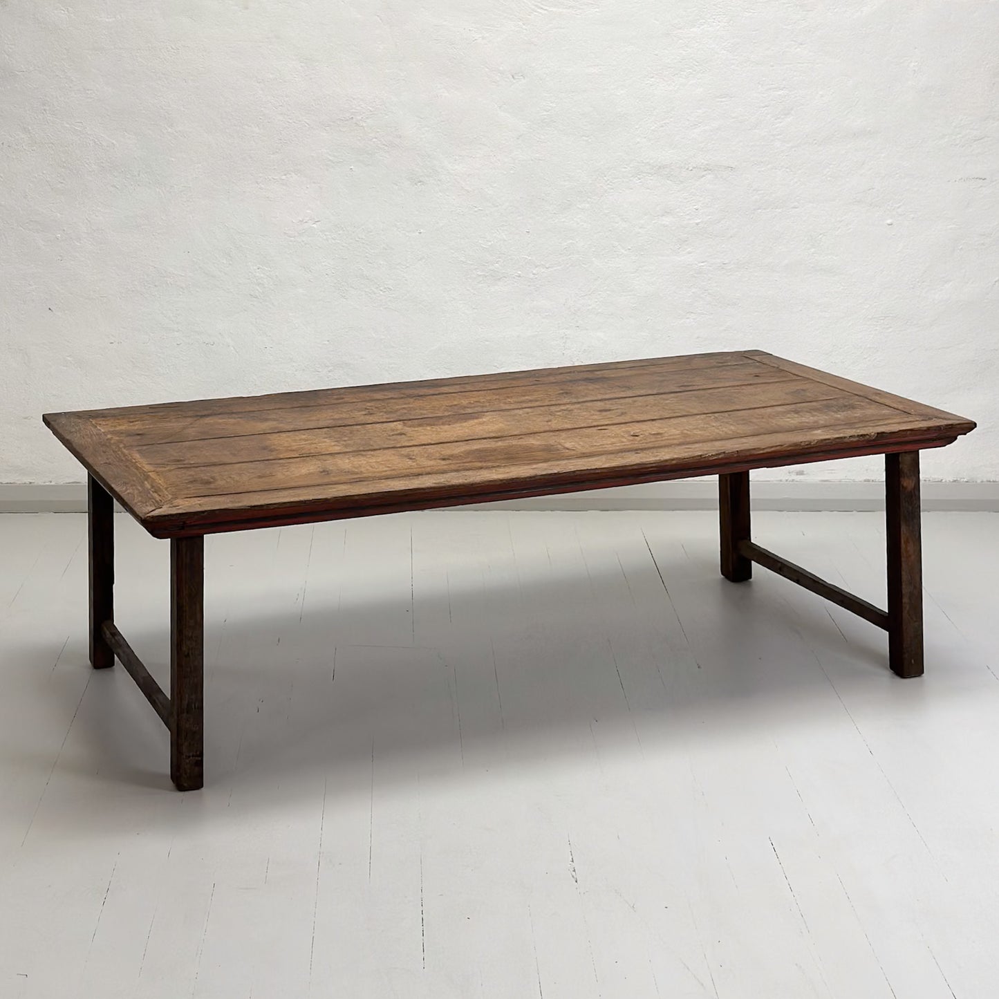 Distressed Vintage Teak Coffee Table