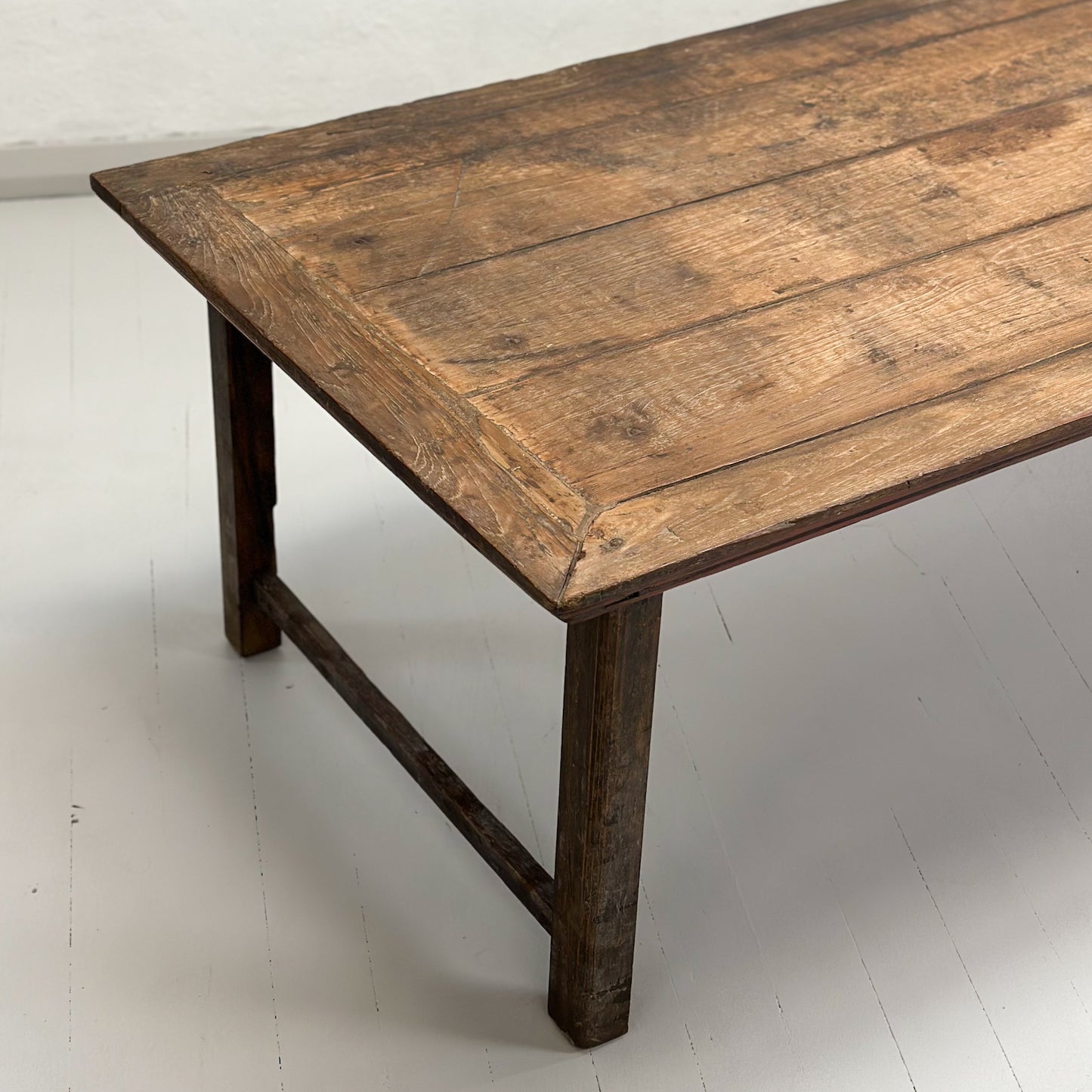 Distressed Vintage Teak Coffee Table