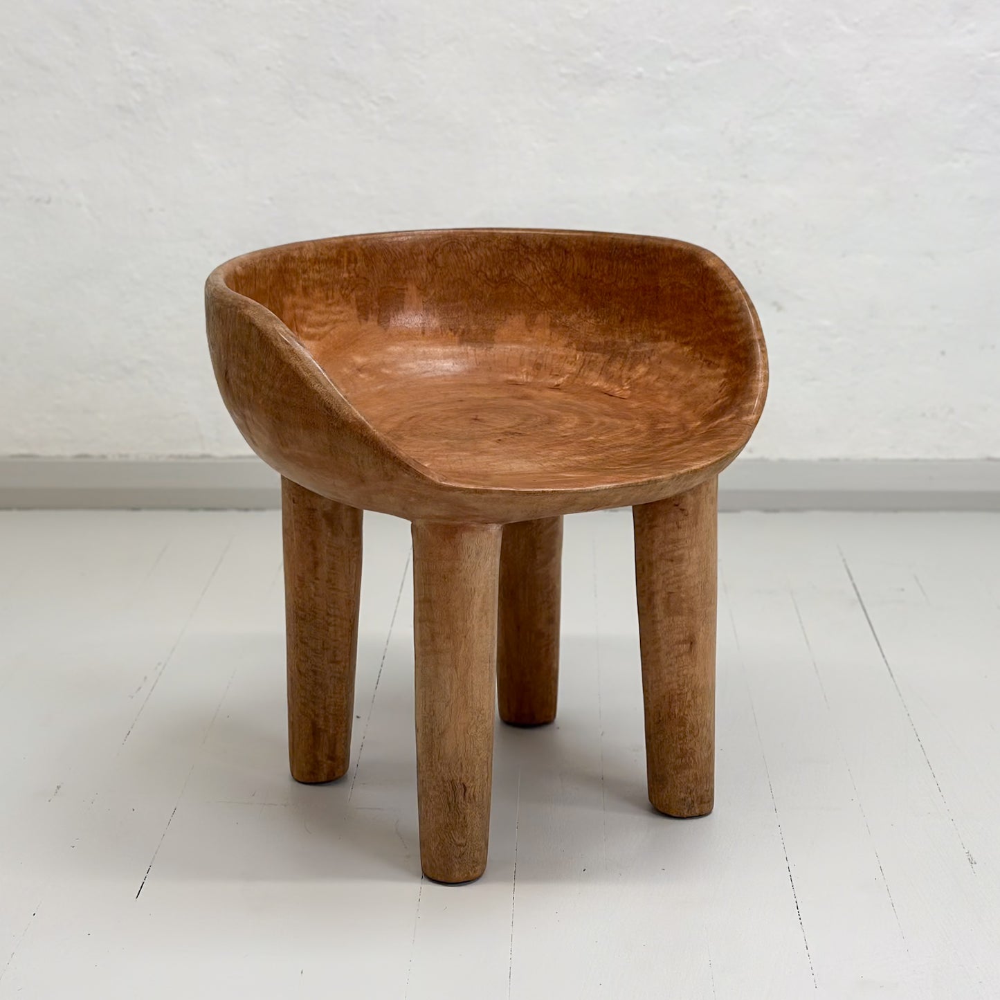 Carved Mango Wood Tub Chair