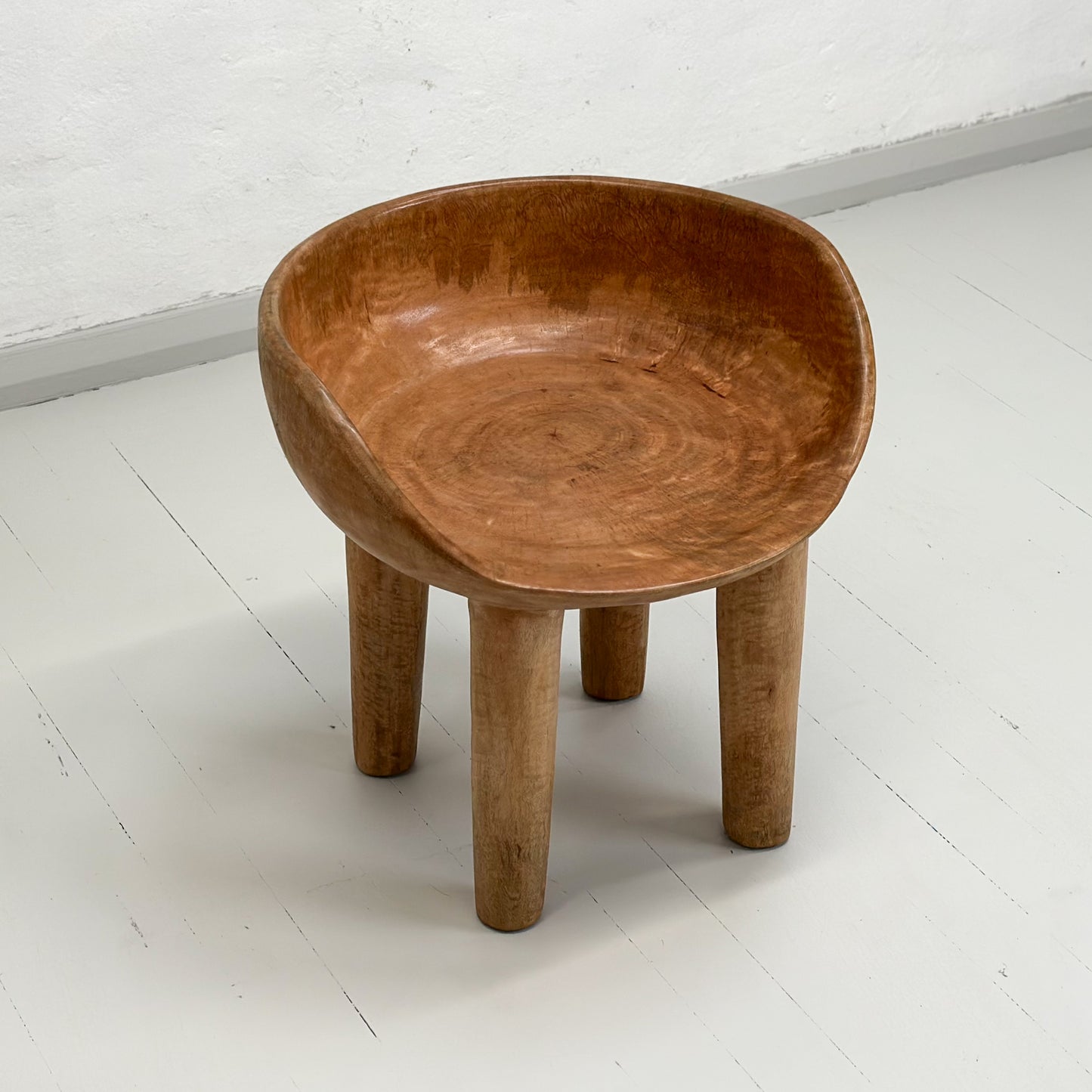 Carved Mango Wood Tub Chair