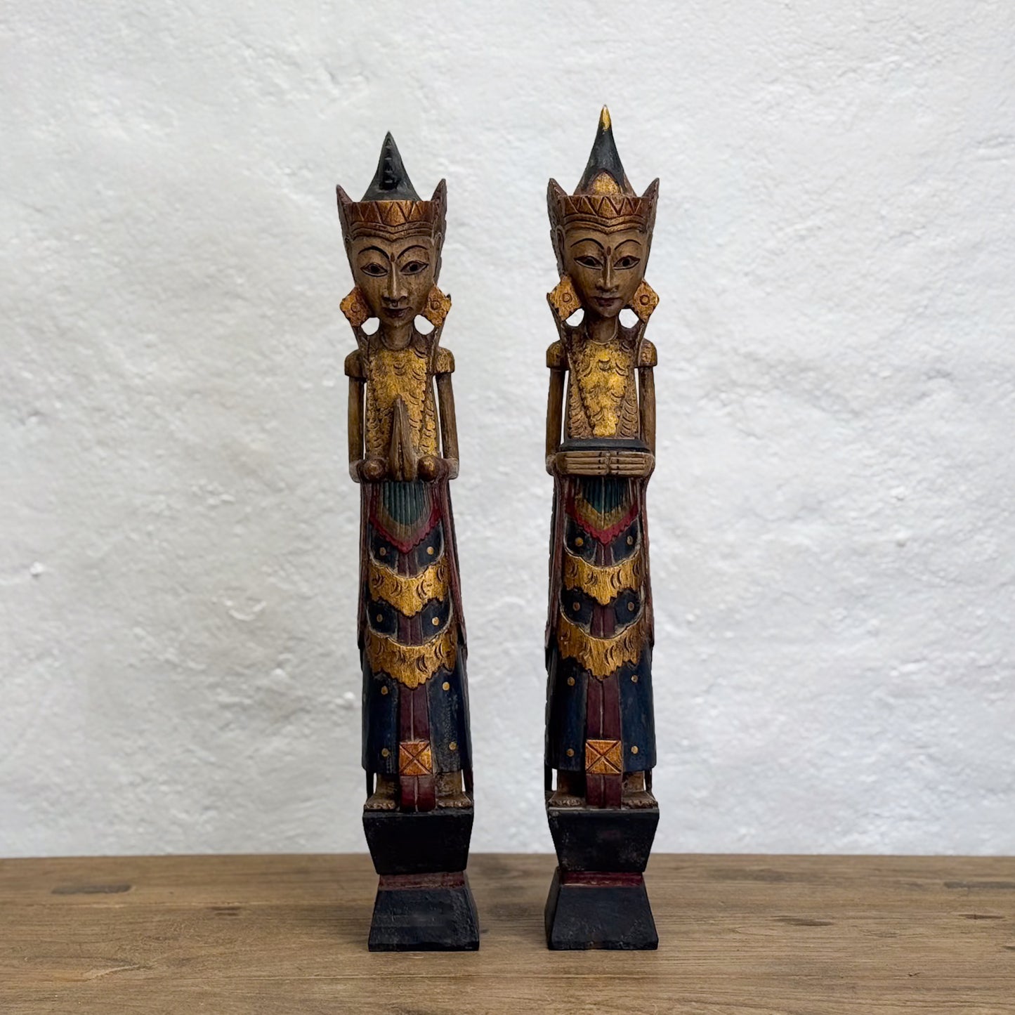 Balinese Rama & Sita Carved Pair