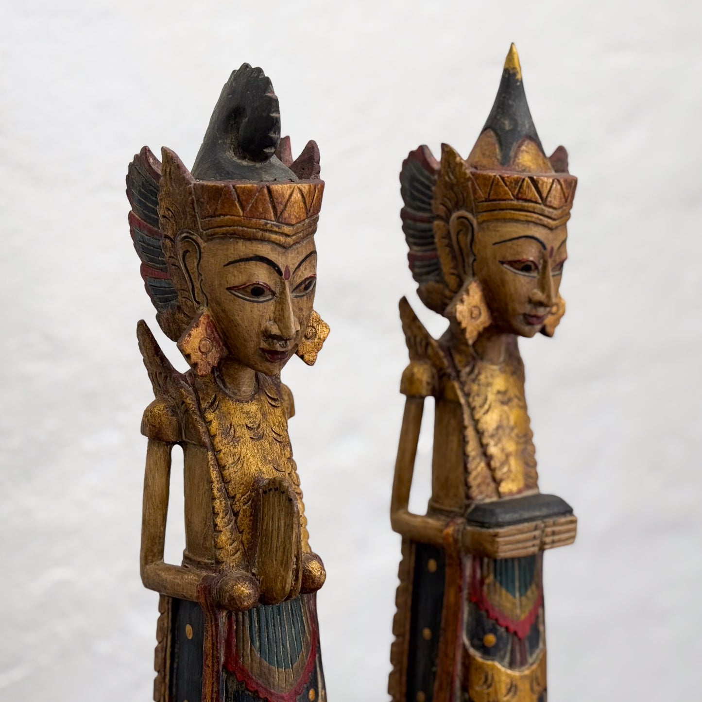 Balinese Rama & Sita Carved Pair