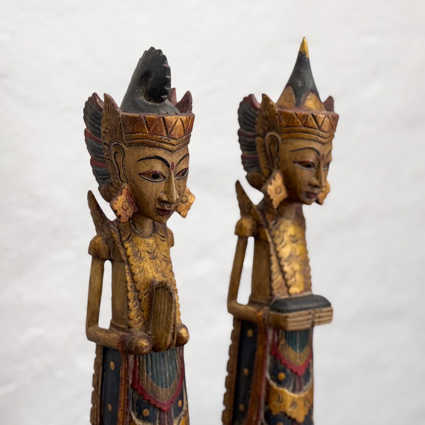 Balinese Rama & Sita Carved Pair