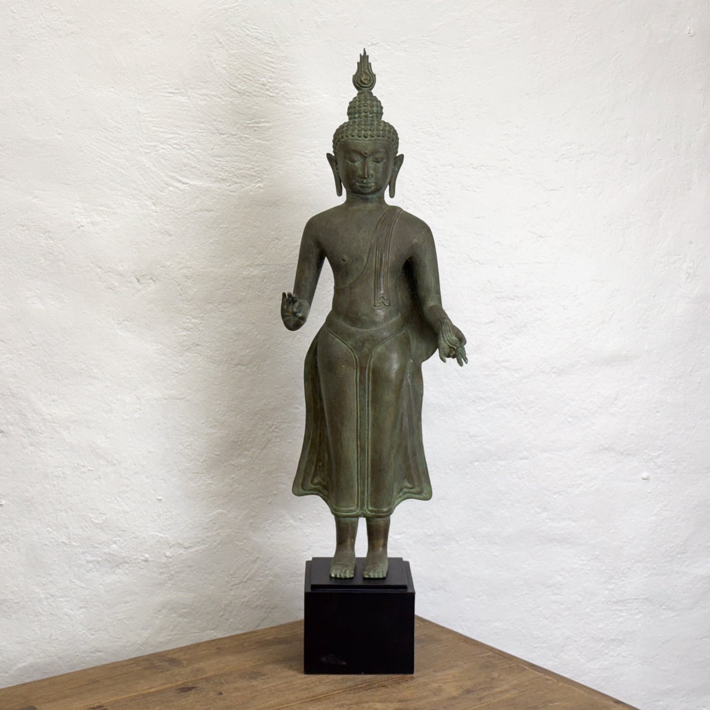 Standing Bronze Thai Buddha