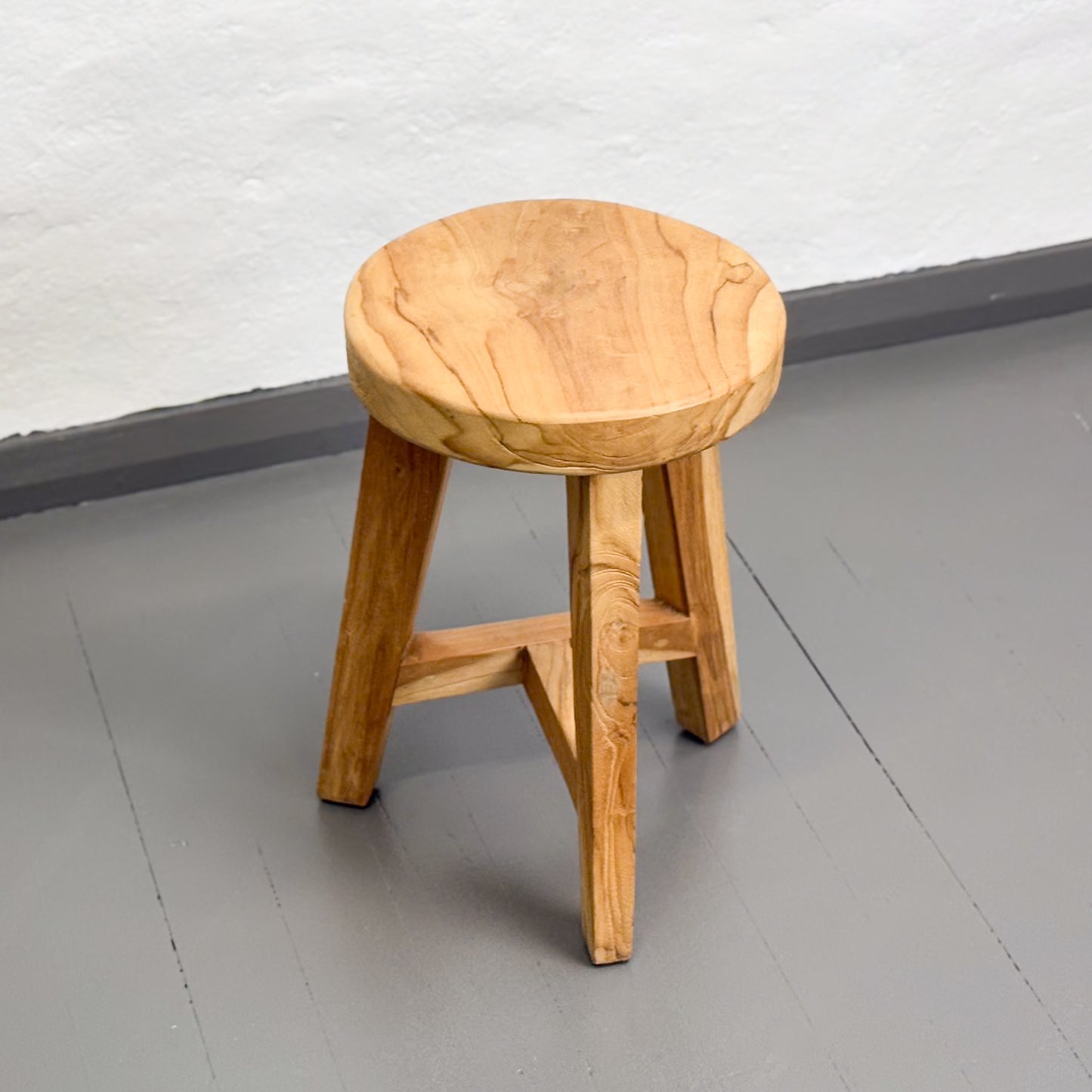 Natural Teak Stool