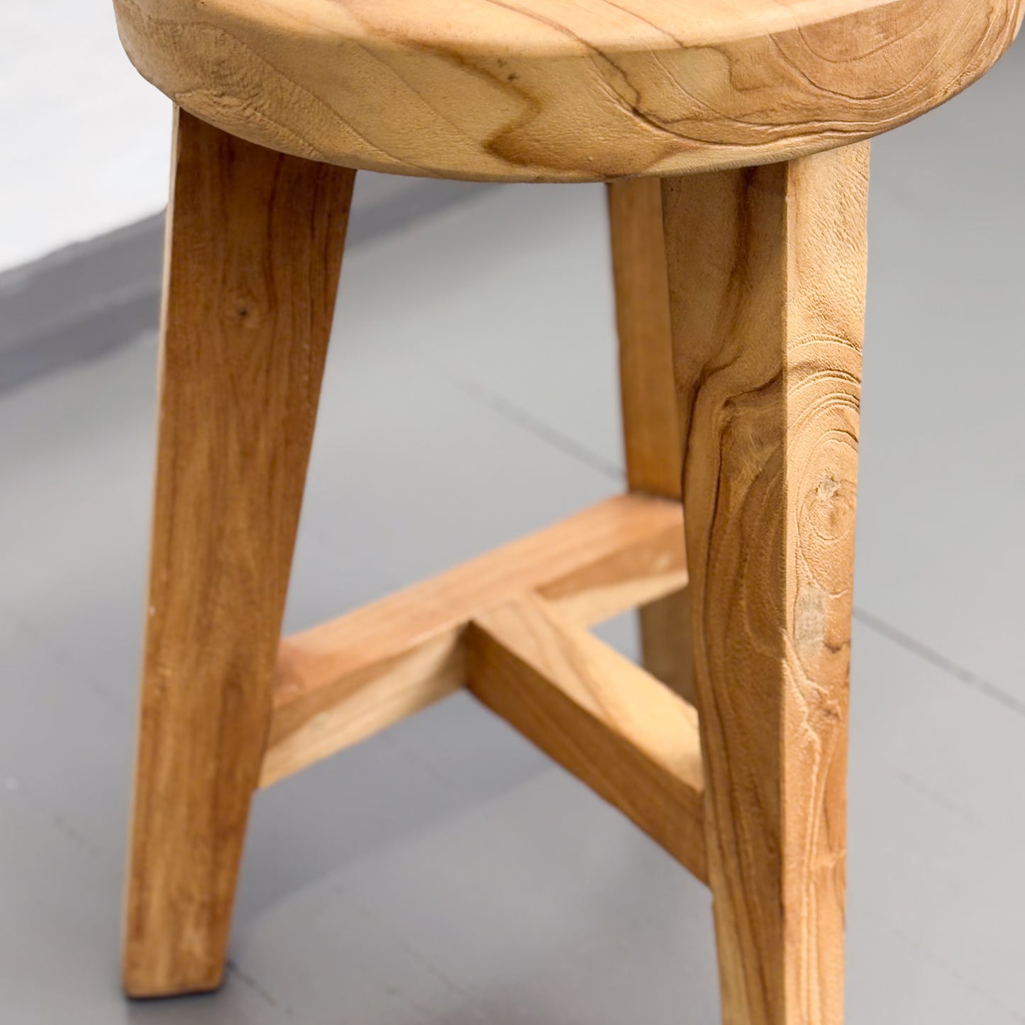 Natural Teak Stool