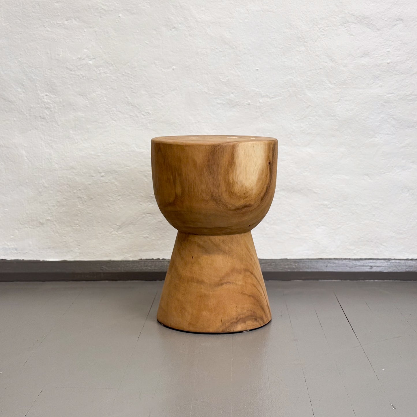 Suar Wood Drum Stool