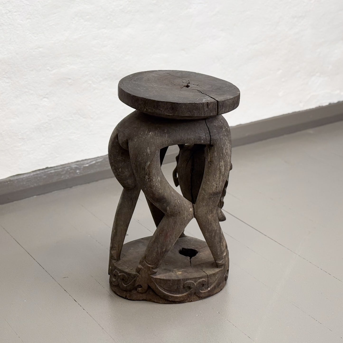 Carved Borneo Tribal Stool