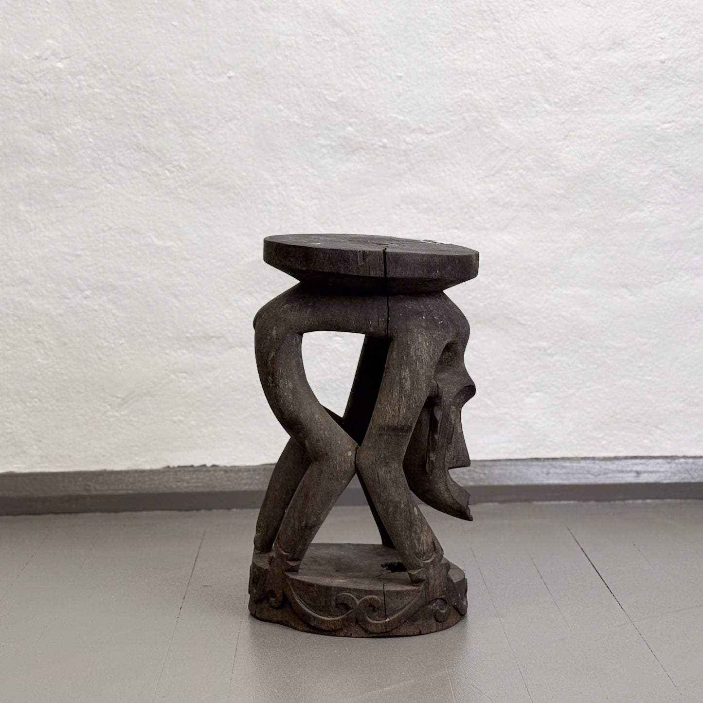 Carved Borneo Tribal Stool