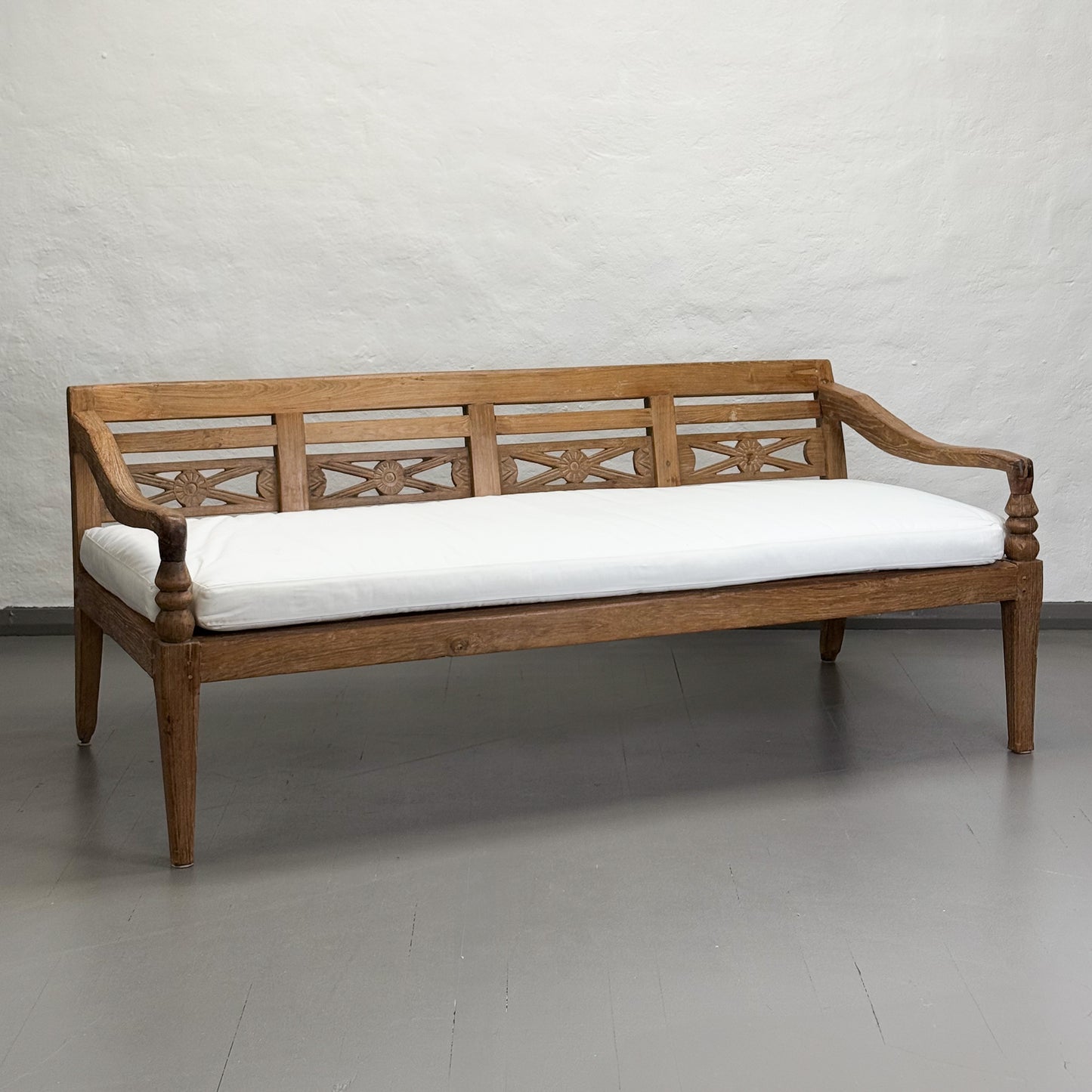 Carved Vintage Teak Daybed