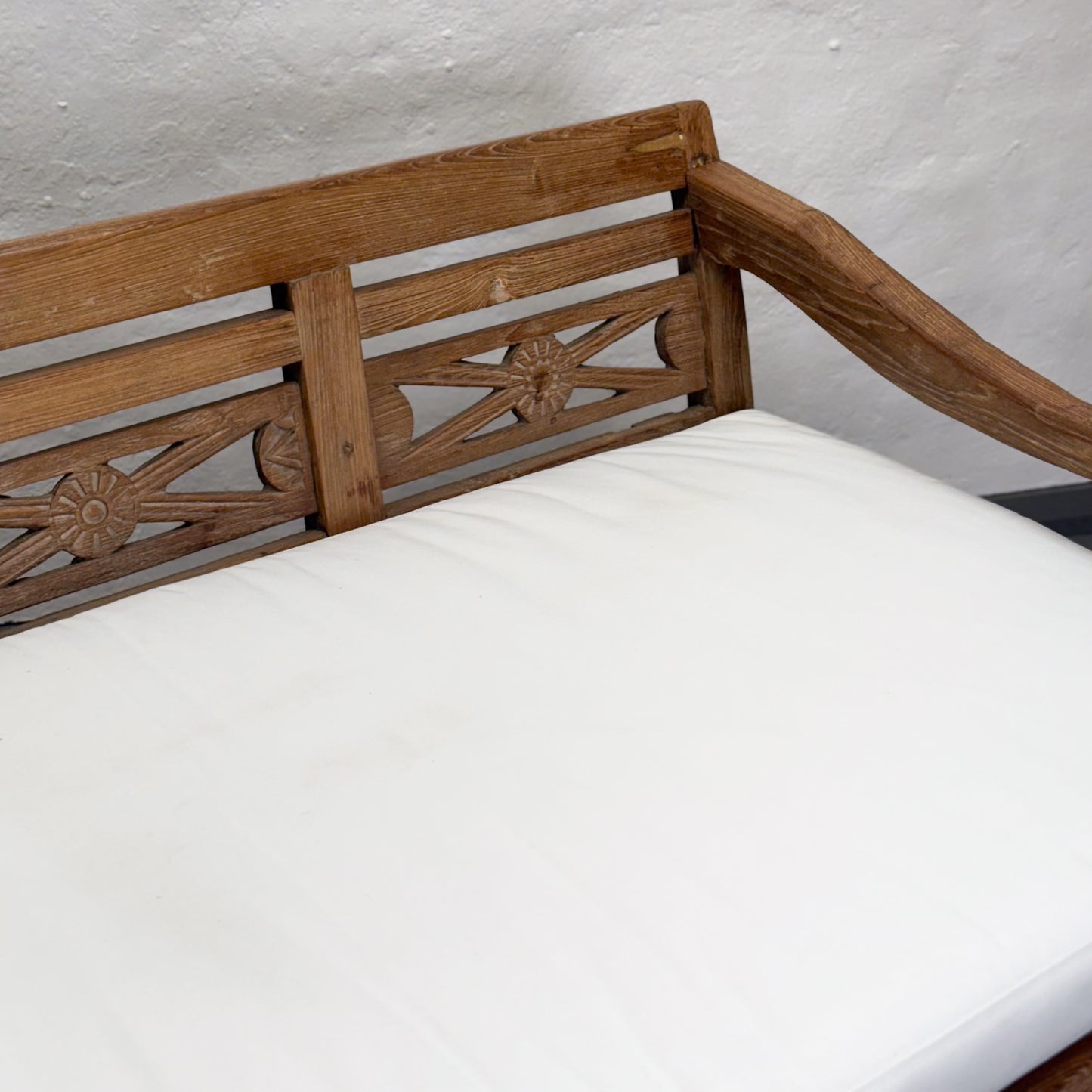 Carved Vintage Teak Daybed