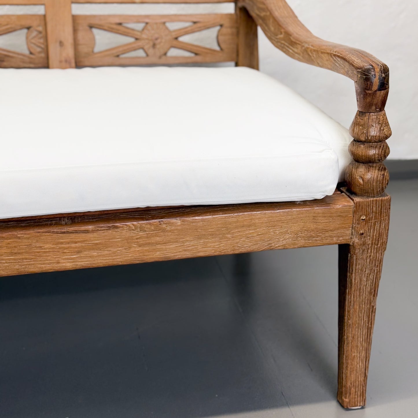 Carved Vintage Teak Daybed