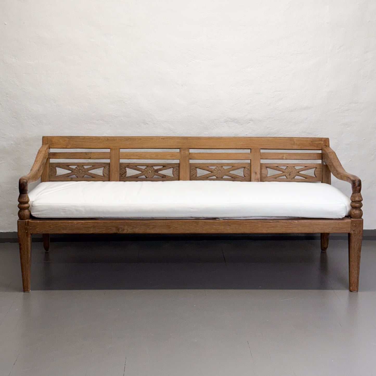 Carved Vintage Teak Daybed