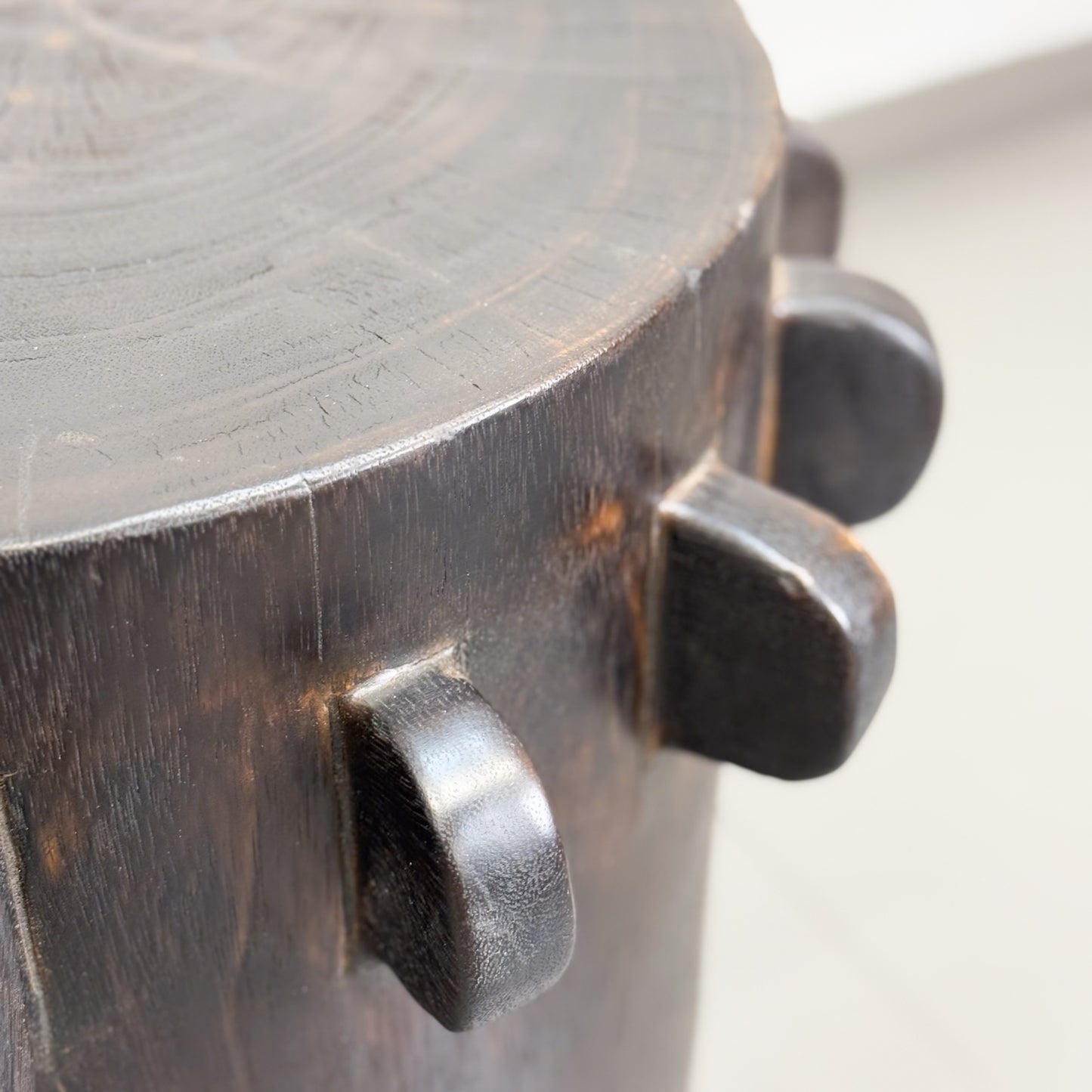 Dark Brown Sugar Grinder Stool