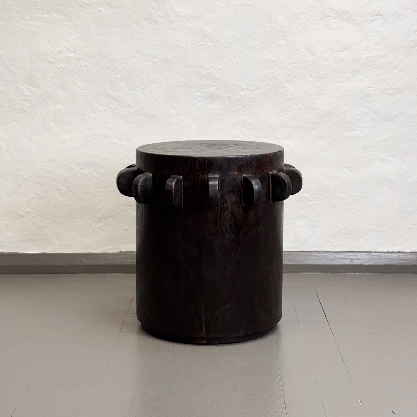 Dark Brown Sugar Grinder Stool