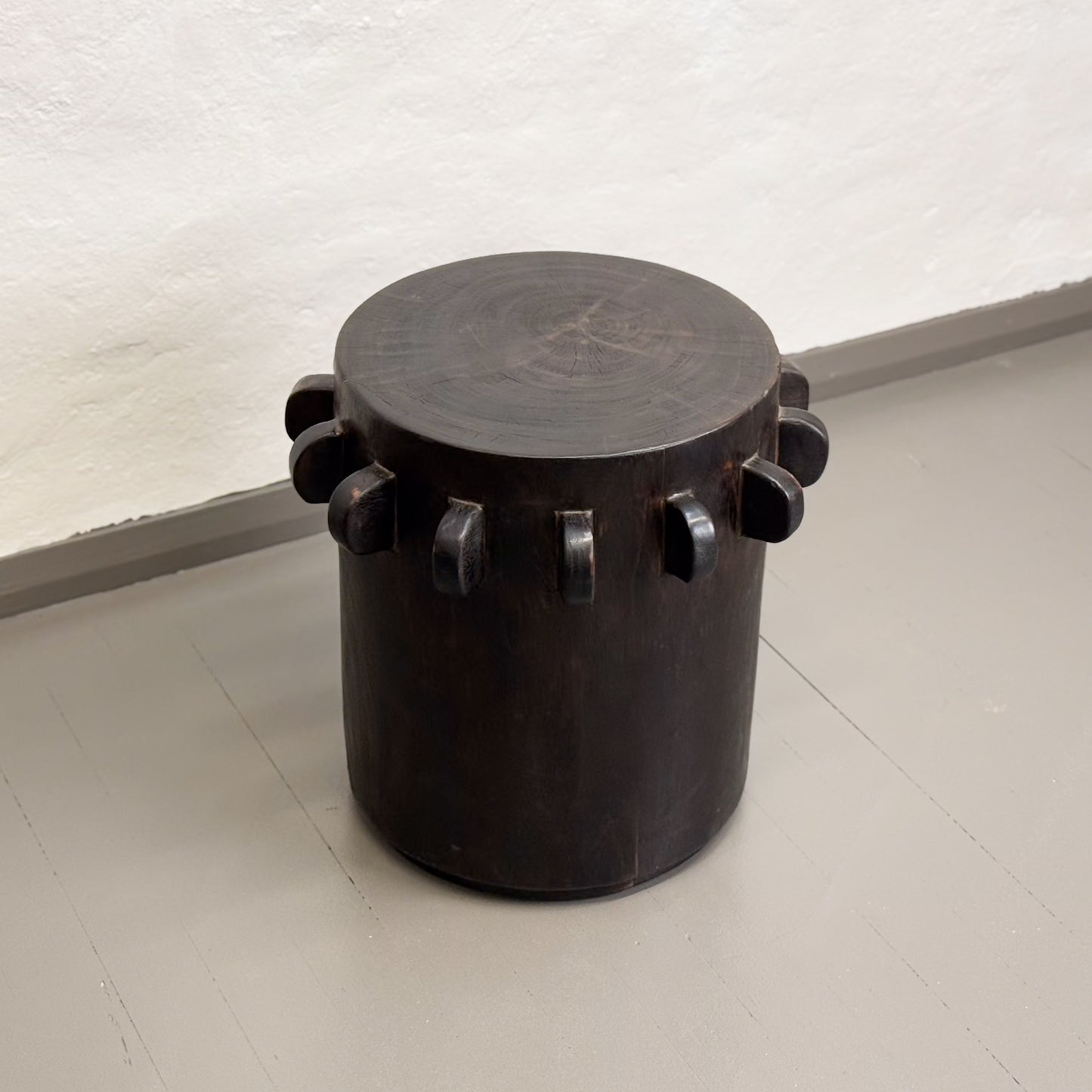 Dark Brown Sugar Grinder Stool