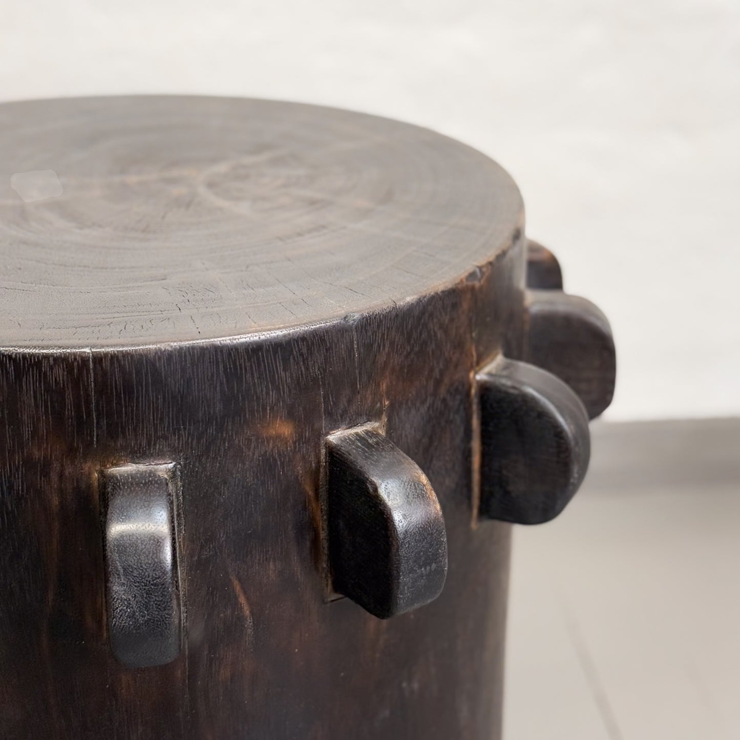 Dark Brown Sugar Grinder Stool