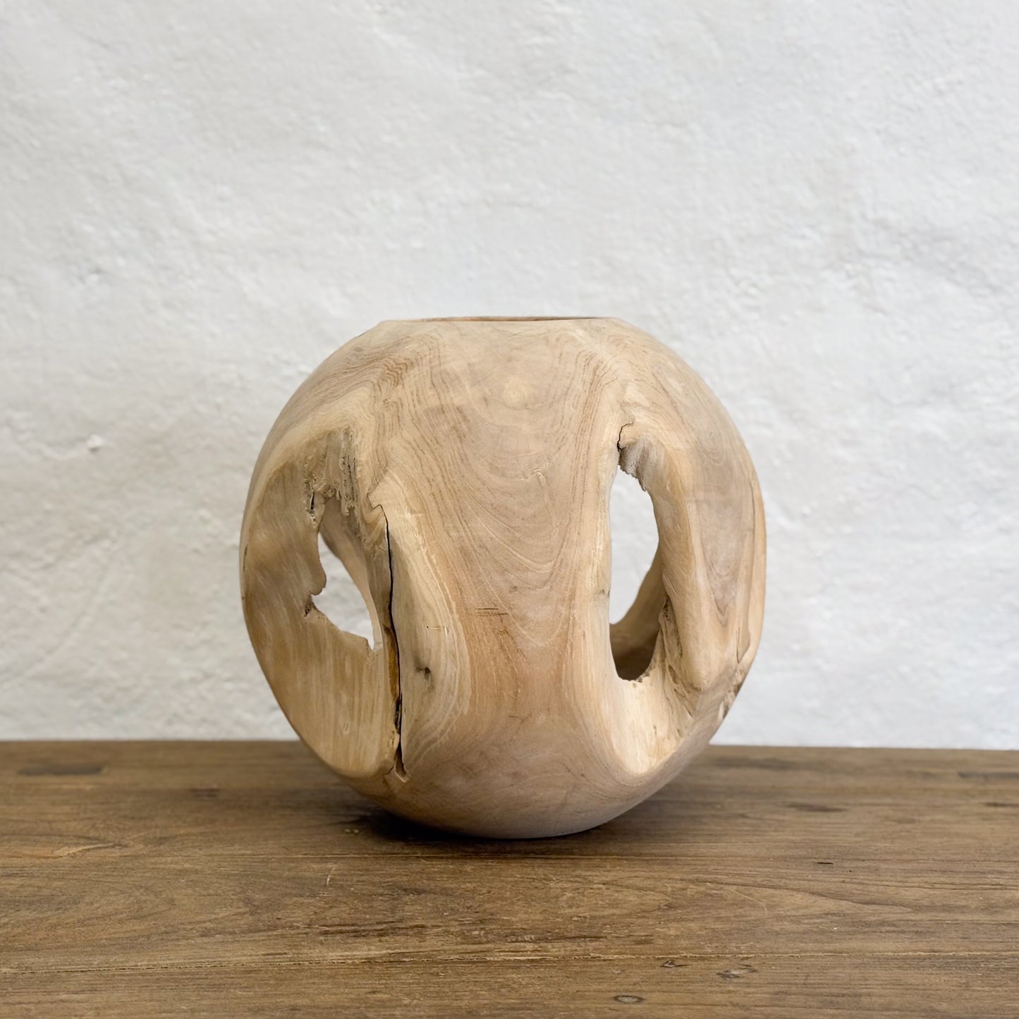 Bleached Teak Wood Ball II