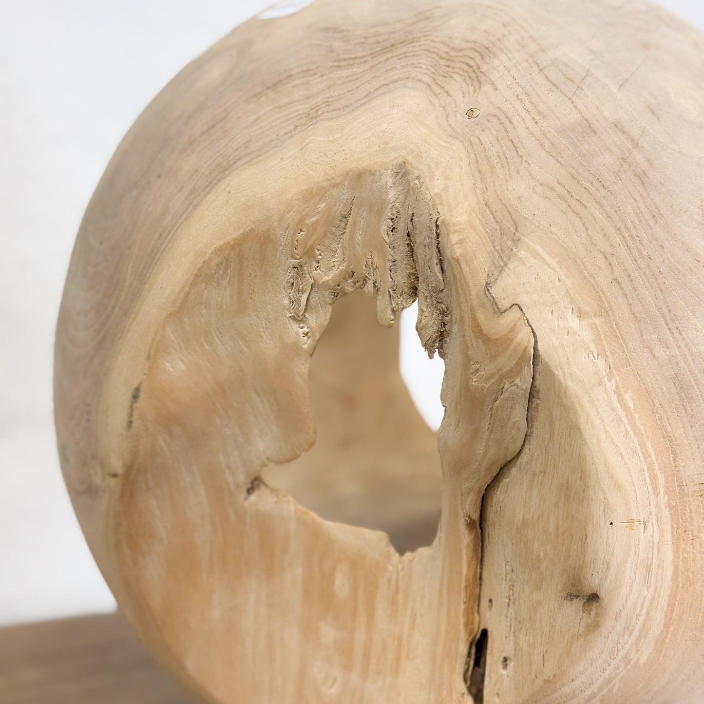 Bleached Teak Wood Ball II