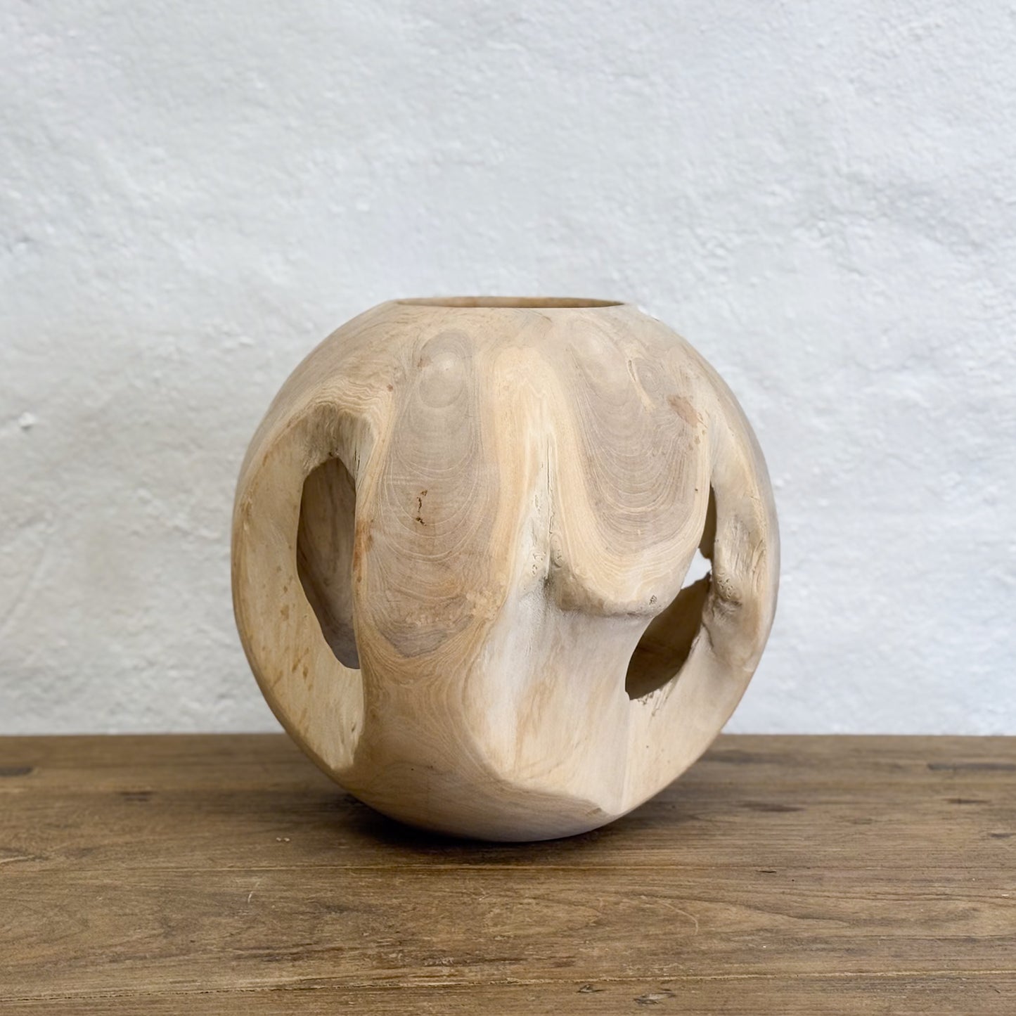 Bleached Teak Wood Ball II