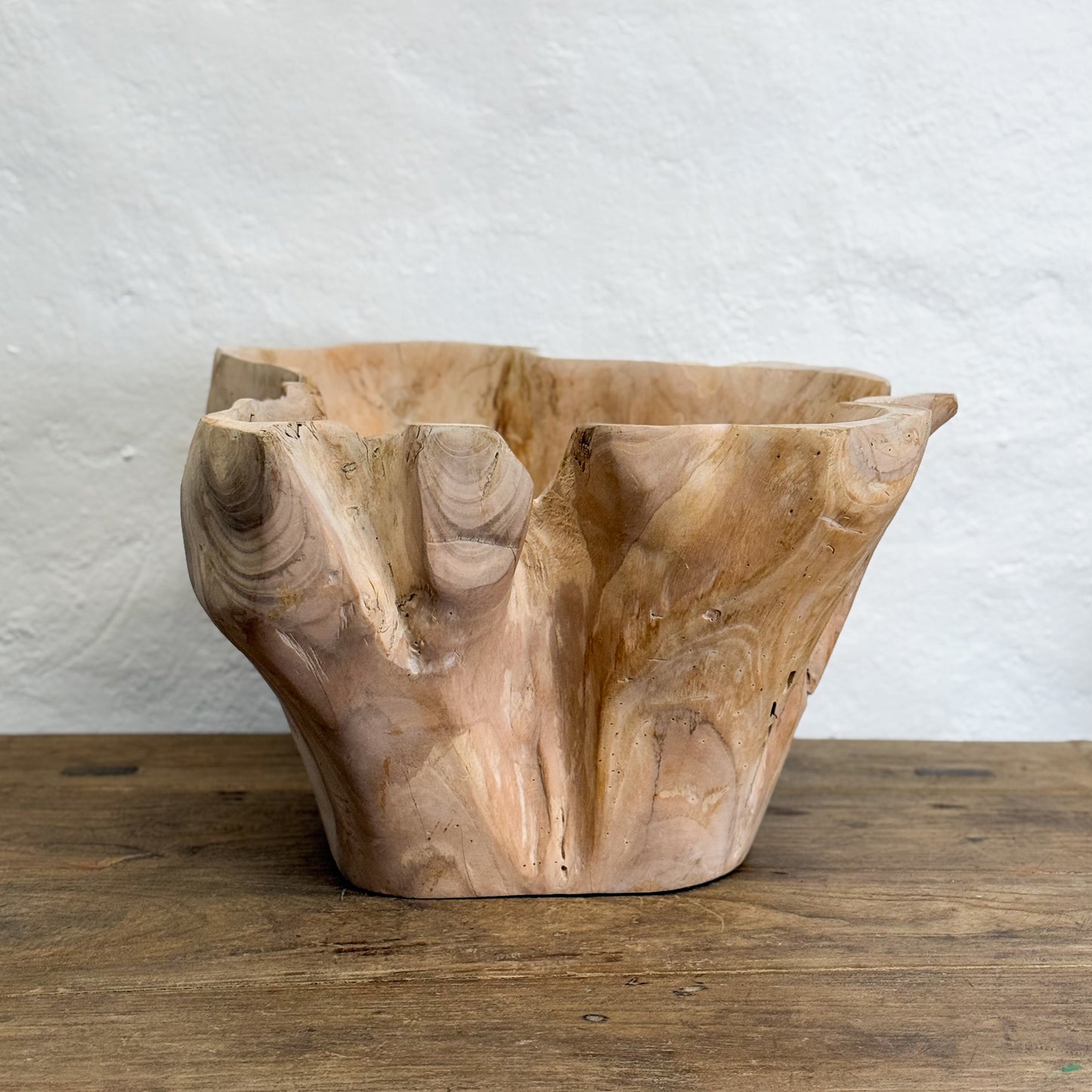 Bleached Teak Root Bowl