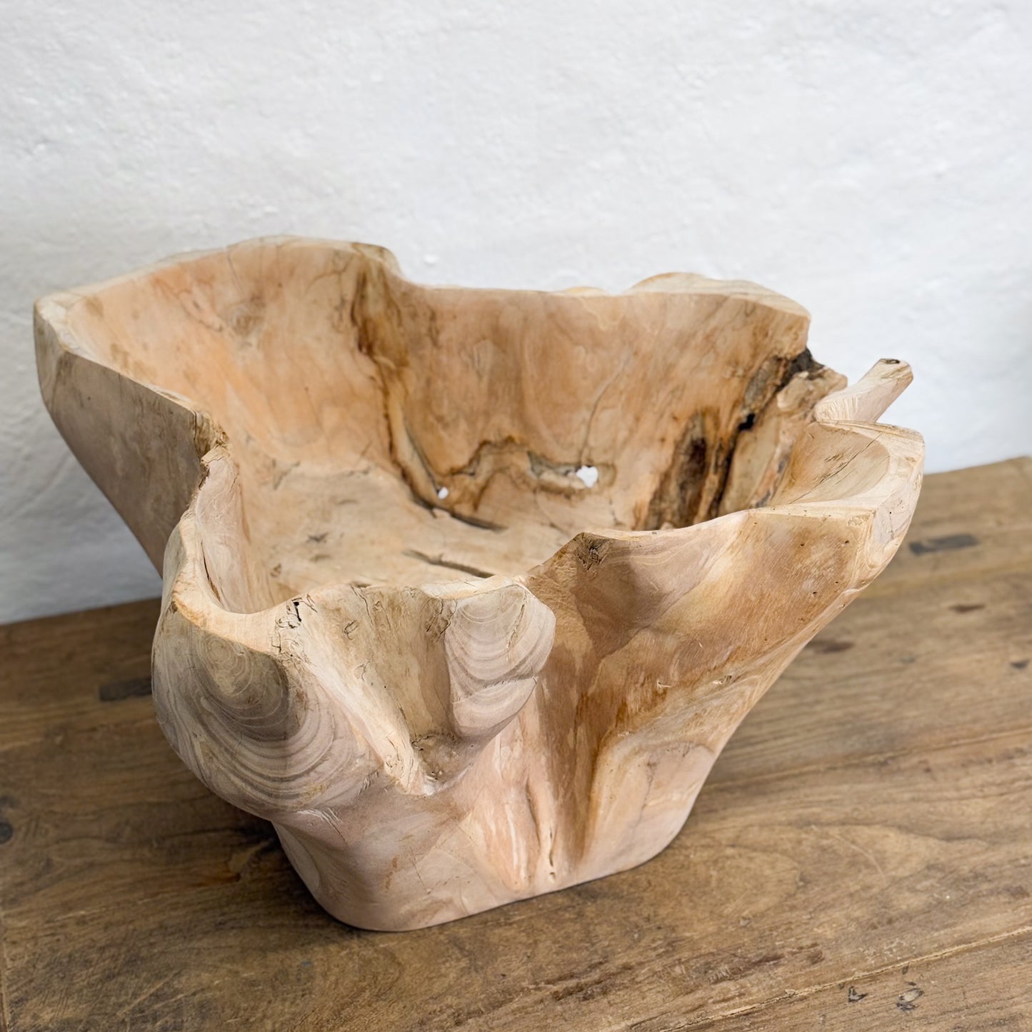 Bleached Teak Root Bowl