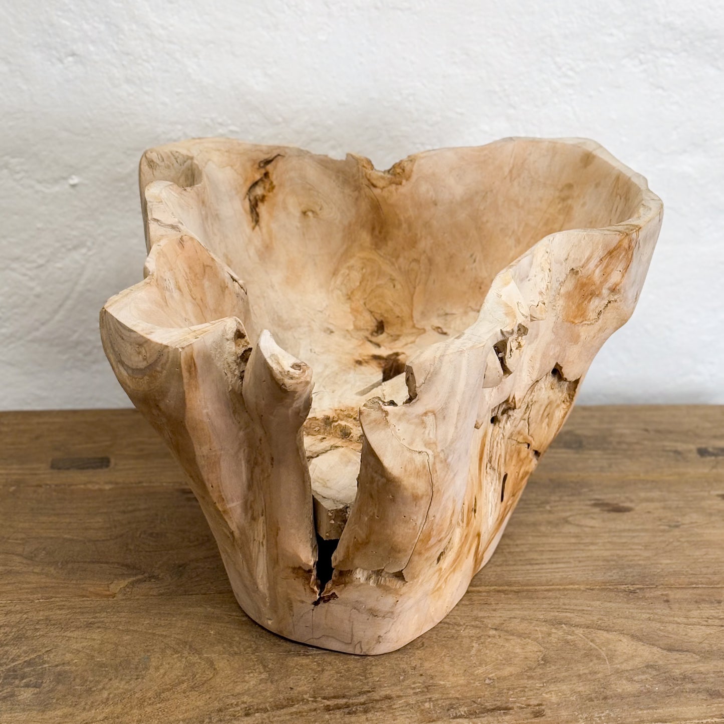 Bleached Teak Root Bowl